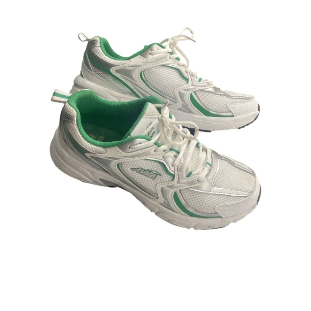 AVIA White and Green Athletic Sneakers Wms 11 #SH21